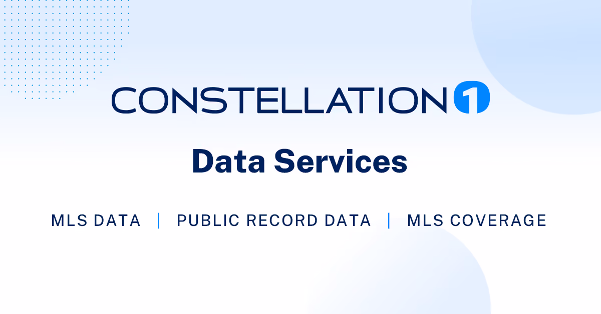 Graphic showing the power of Constellation1 in the MLS Data space
