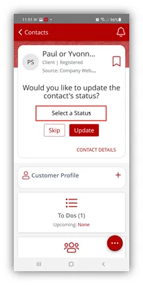 CRM Interface
