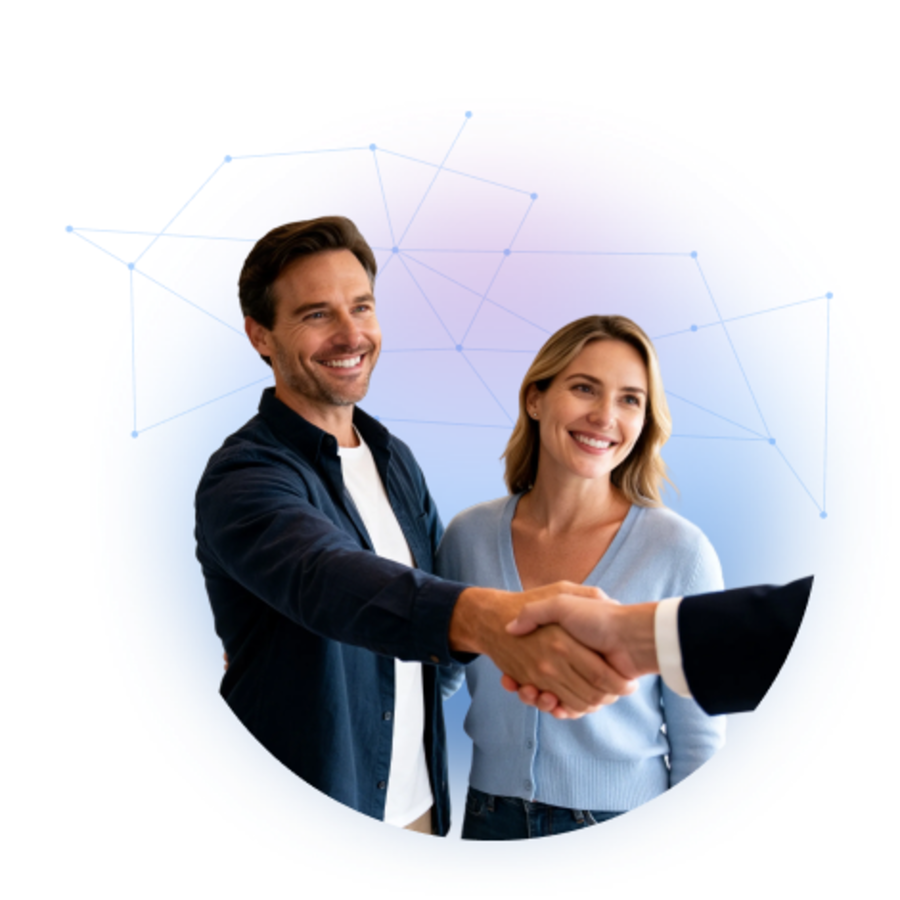 Real estate professionals connecting